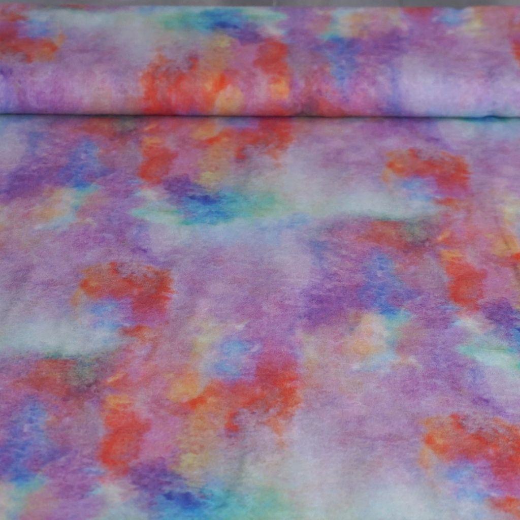 Leichte Baumwolle Crepe Aquarell bunt